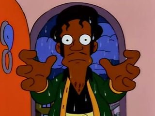 Homer and Apu